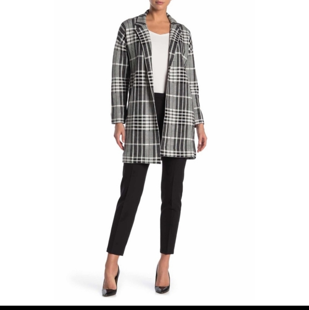 NWT Tahari Soft Plaid Viscose Side Pocket Blazer - Picture 5 of 12